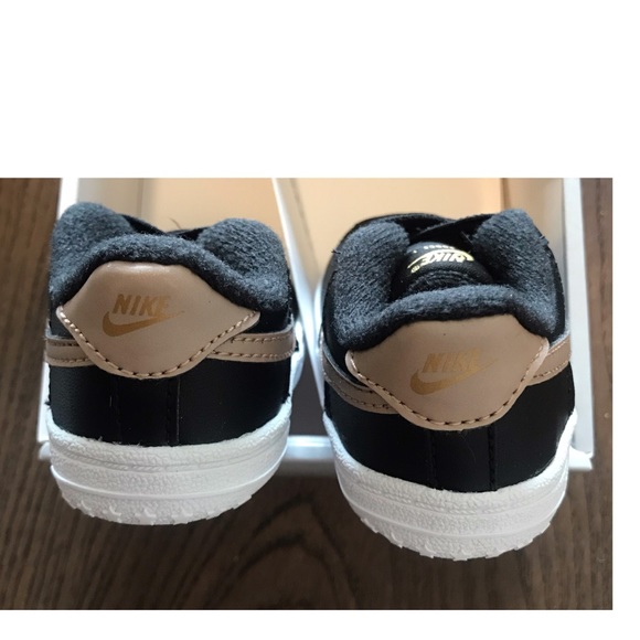 NIKE BLACK AIR FORCE 1 CRIB BABY GYM SHOES SIZE … - Picture 8 of 8